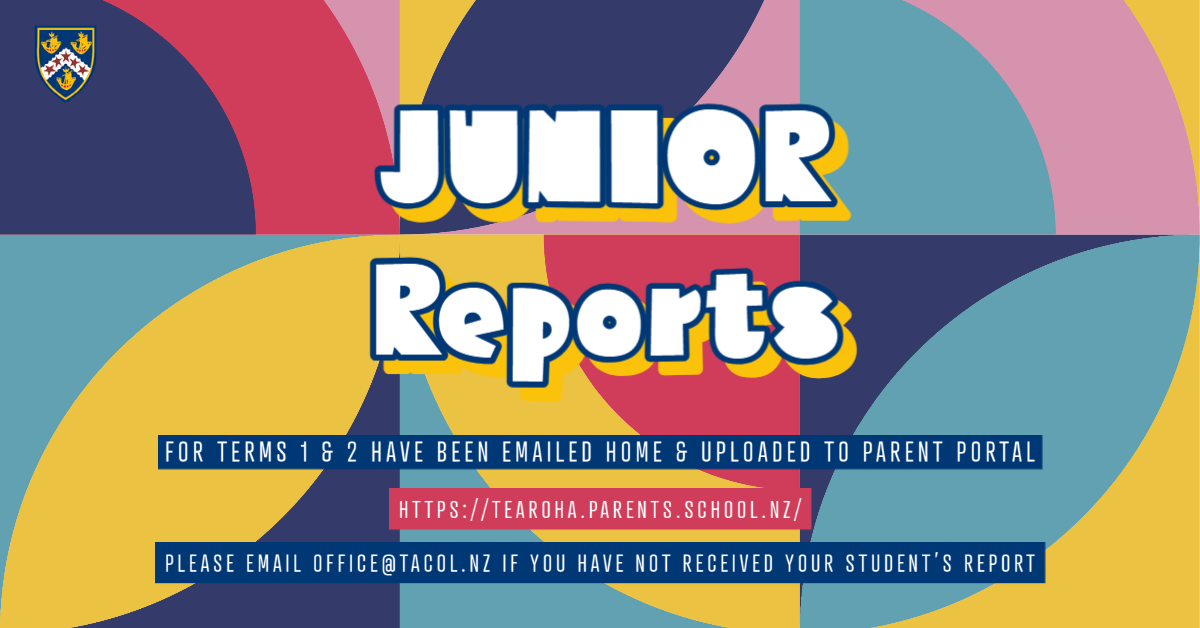 Junior Reports Term 1 and 2
