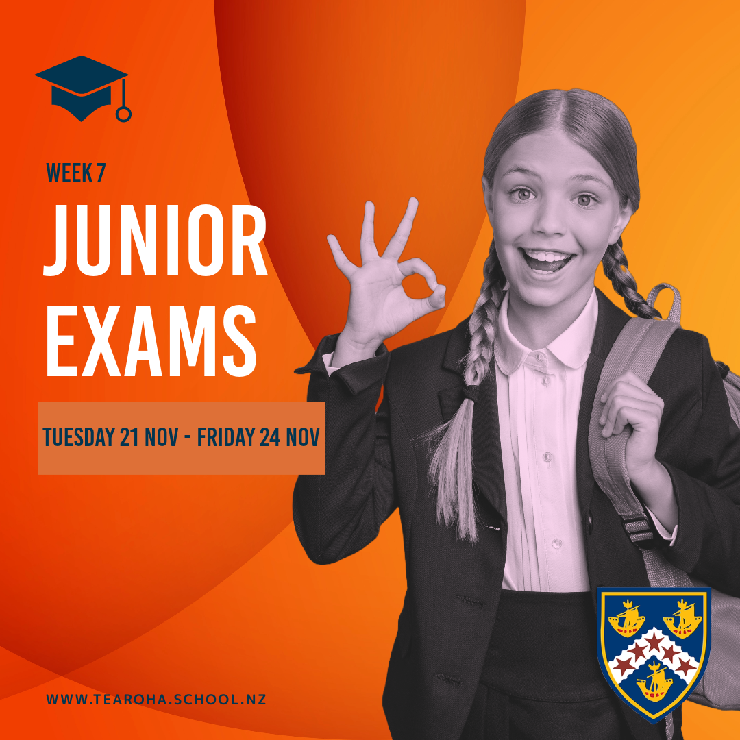 Junior Exam Timetable • News  •  Te Aroha College
